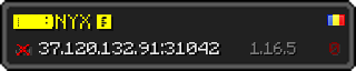 Userbar 320x64 in minecraft style for 37.120.132.91:31042