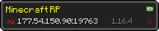 Юзербар 320x64 у стилі майнкрафт для сервера 177.54.150.90:19763