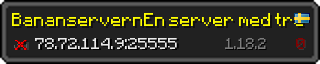 Userbar 320x64 in minecraft style for 78.72.114.9:25555