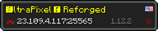 Userbar 320x64 in Minecraft-Stil für den Server 23.109.4.117:25565