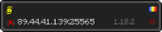 Userbar 320x64 in minecraft style for 89.44.41.139:25565