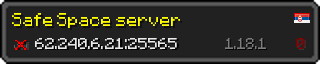 Userbar 320x64 in minecraft style for 62.240.6.21:25565