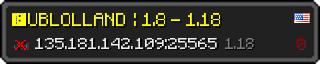 Userbar 320x64 in Minecraft-Stil für den Server 135.181.142.109:25565