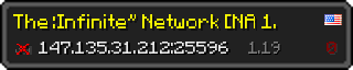 Userbar 320x64 in minecraft style for 147.135.31.212:25596