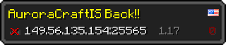 Userbar 320x64 in minecraft style for 149.56.135.154:25565