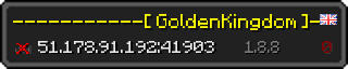 Userbar 320x64 in Minecraft-Stil für den Server 51.178.91.192:41903