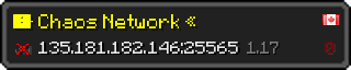 Userbar 320x64 in minecraft style for 135.181.182.146:25565