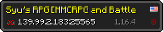 Userbar 320x64 in minecraft style for 139.99.2.183:25565