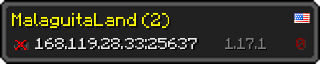 Userbar 320x64 in minecraft style for 168.119.28.33:25637