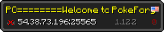 Userbar 320x64 in Minecraft-Stil für den Server 54.38.73.196:25565