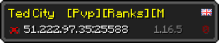 Userbar 320x64 in minecraft style for 51.222.97.35:25588
