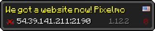 Userbar 320x64 in minecraft style for 54.39.141.211:2190
