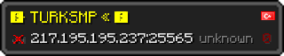 Userbar 320x64 in minecraft style for 217.195.195.237:25565