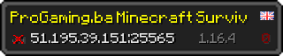 Userbar 320x64 in minecraft style for 51.195.39.151:25565