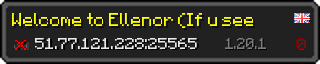 Userbar 320x64 in Minecraft-Stil für den Server 51.77.121.228:25565