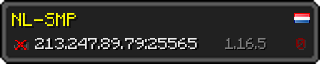 Userbar 320x64 in minecraft style for 213.247.89.79:25565