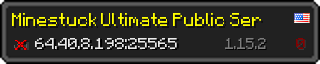 Userbar 320x64 in minecraft style for 64.40.8.198:25565