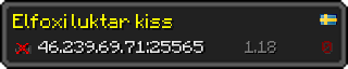 Userbar 320x64 in minecraft style for 46.239.69.71:25565