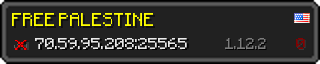 Userbar 320x64 in Minecraft-Stil für den Server 70.59.95.208:25565