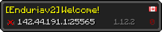 Userbar 320x64 in minecraft style for 142.44.191.1:25565