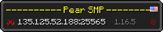 Userbar 320x64 in Minecraft-Stil für den Server 135.125.52.188:25565