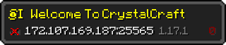 Userbar 320x64 in Minecraft-Stil für den Server 172.107.169.187:25565