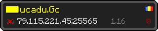 Userbar 320x64 in minecraft style for 79.115.221.45:25565