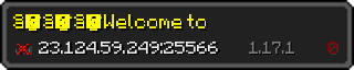 Userbar 320x64 in minecraft style for 23.124.59.249:25566