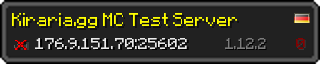 Userbar 320x64 in minecraft style for 176.9.151.70:25602