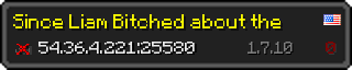 Userbar 320x64 in Minecraft-Stil für den Server 54.36.4.221:25580