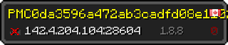 Userbar 320x64 in minecraft style for 142.4.204.104:28604