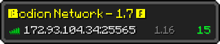 Userbar 320x64 in minecraft style for 172.93.104.34:25565