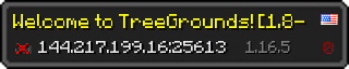 Userbar 320x64 in Minecraft-Stil für den Server 144.217.199.16:25613