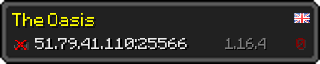 Userbar 320x64 in Minecraft-Stil für den Server 51.79.41.110:25566