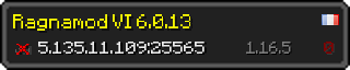 Userbar 320x64 in minecraft style for 5.135.11.109:25565
