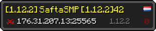 Userbar 320x64 in minecraft style for 176.31.207.13:25565