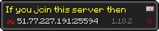 Userbar 320x64 in minecraft style for 51.77.227.191:25594