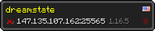 Userbar 320x64 in Minecraft-Stil für den Server 147.135.107.162:25565