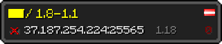 Userbar 320x64 in Minecraft-Stil für den Server 37.187.254.224:25565