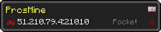 Userbar 320x64 in minecraft style for 51.210.79.4:21010