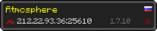 Userbar 320x64 in minecraft style for 212.22.93.36:25610