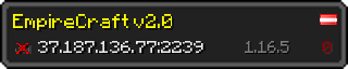 Userbar 320x64 in minecraft style for 37.187.136.77:2239