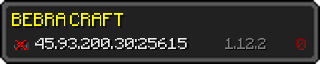 Юзербар 320x64 в стиле майнкрафт для сервера 45.93.200.30:25615
