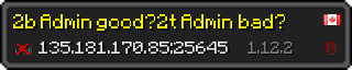 Userbar 320x64 in Minecraft-Stil für den Server 135.181.170.85:25645