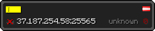 Userbar 320x64 in minecraft style for 37.187.254.58:25565