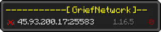 Userbar 320x64 in Minecraft-Stil für den Server 45.93.200.17:25583