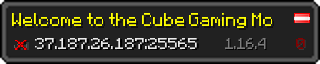 Userbar 320x64 in minecraft style for 37.187.26.187:25565