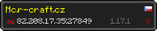 Userbar 320x64 in Minecraft-Stil für den Server 82.208.17.35:27849