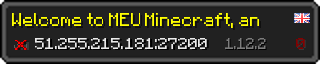 Userbar 320x64 in minecraft style for 51.255.215.181:27200