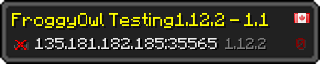 Userbar 320x64 in minecraft style for 135.181.182.185:35565